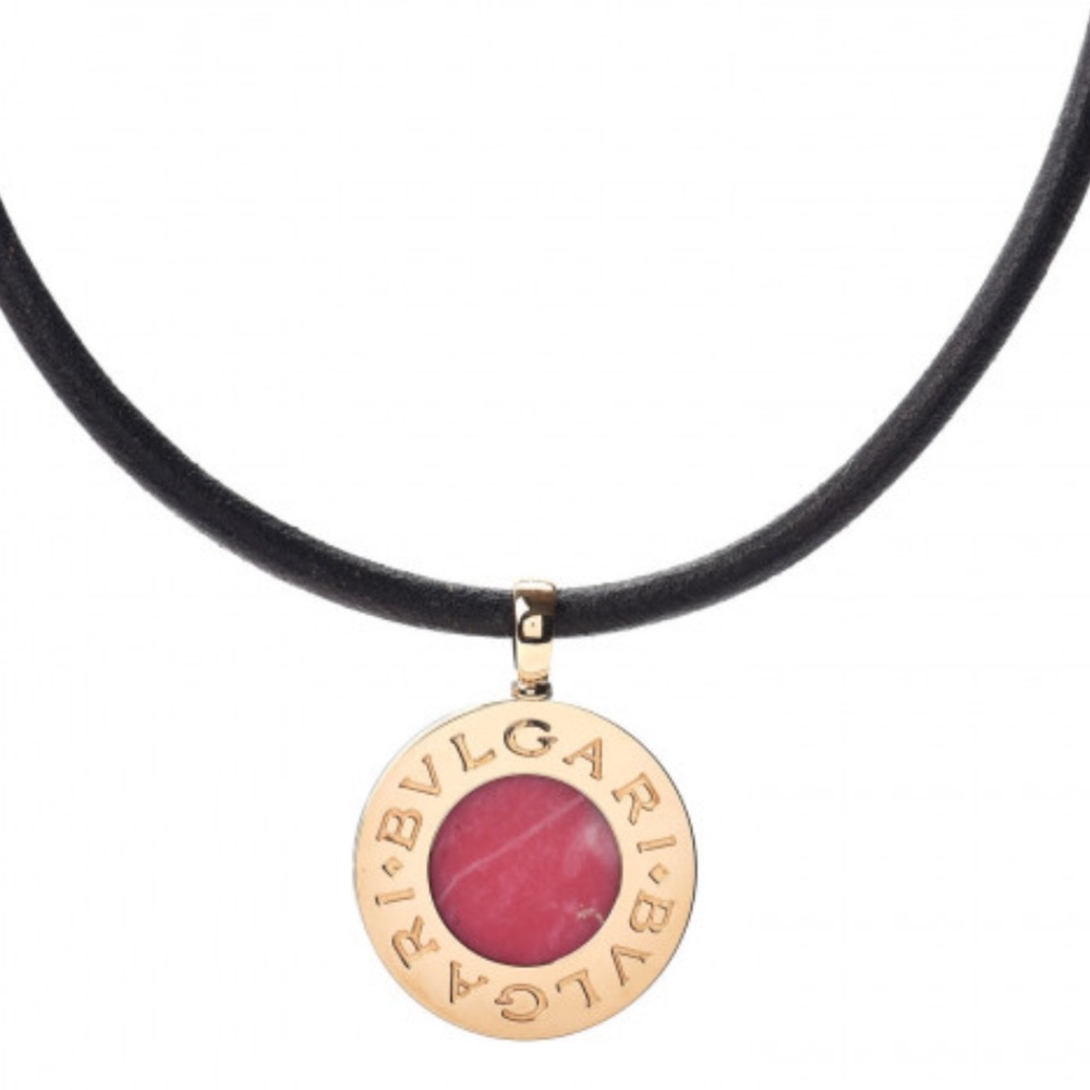Bvlgari Reversible Pendant  Necklace 18K Yellow Gold